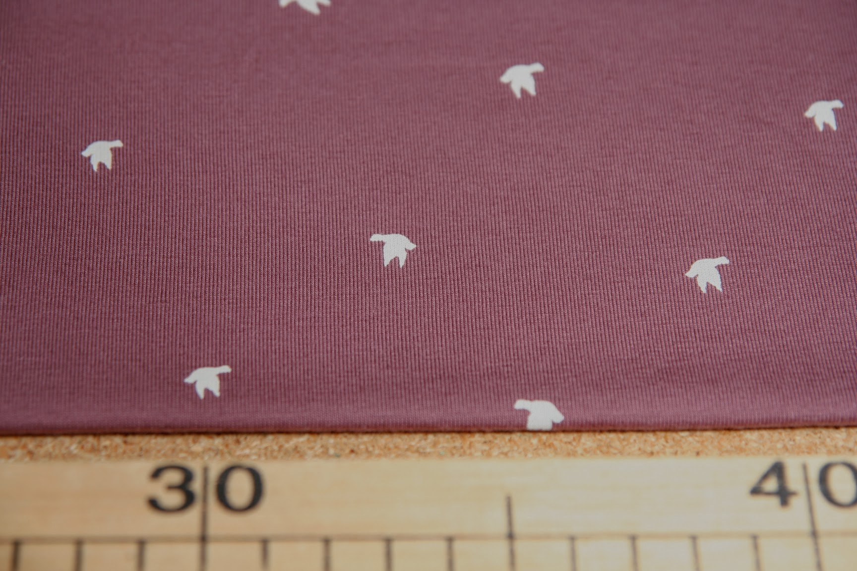 Úplet metráž holubice na starorůžové- ZBYTEK