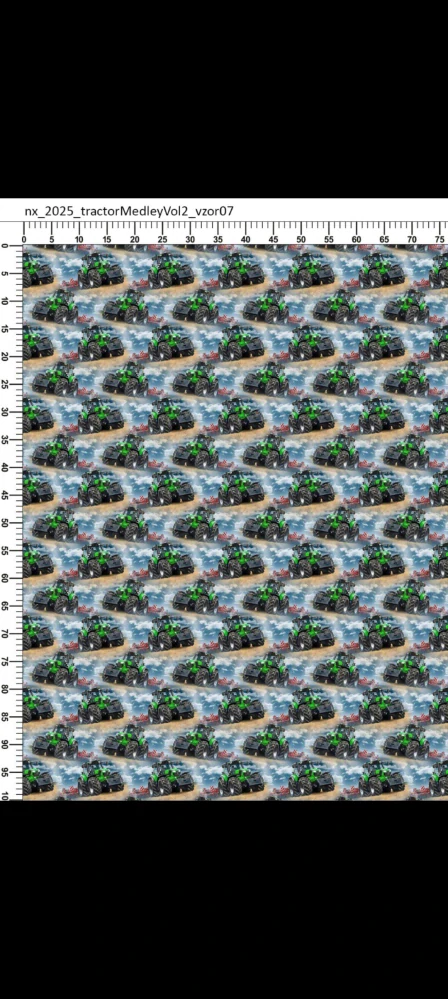 Teplákovina zelený traktor