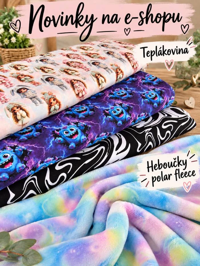 💙 Teplákovina – Veselé příšerky s blesky ⚡👾