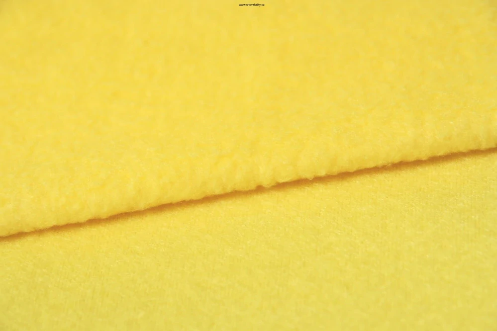 Polar fleece žlutý sluníčkový antipilling