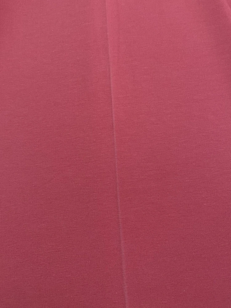 Teplákovina jednobarevná starorůžová brusinka 230g