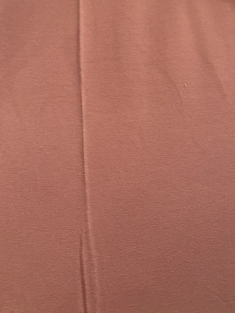 Teplákovina jednobarevná starorůžová jemná 230g