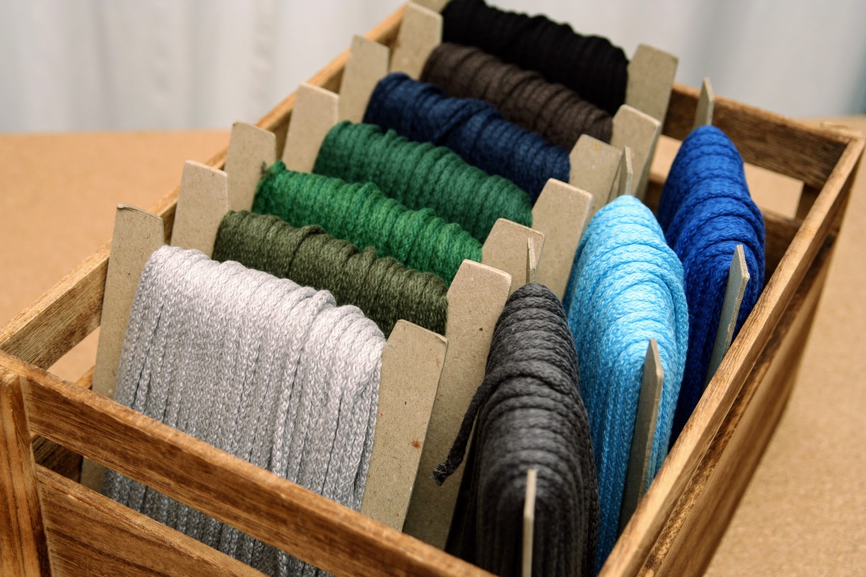 Bavlněná šňůra kulatá modrá navy 4 mm