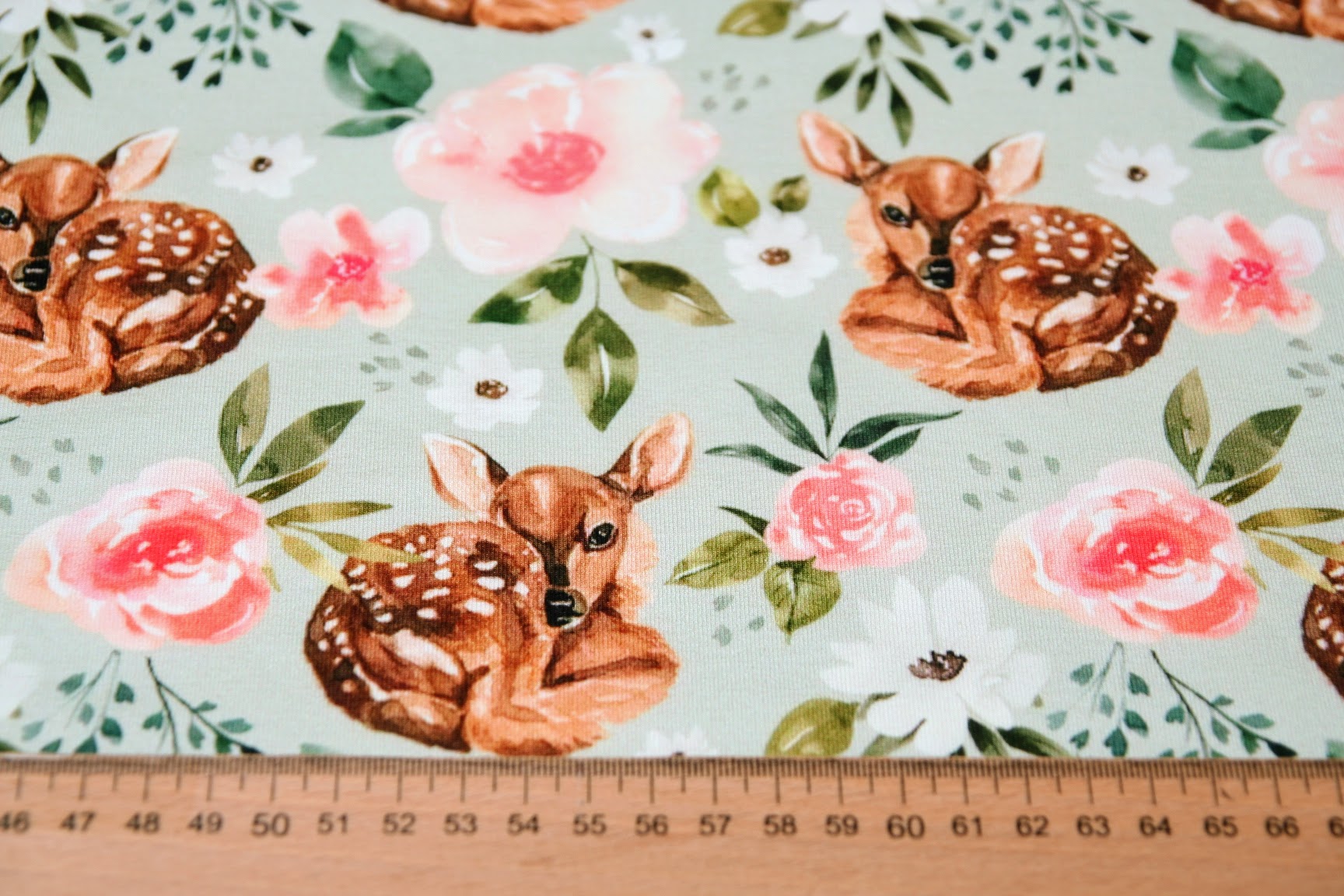 Teplákovina metráž schoulený koloušek na smaragodvé