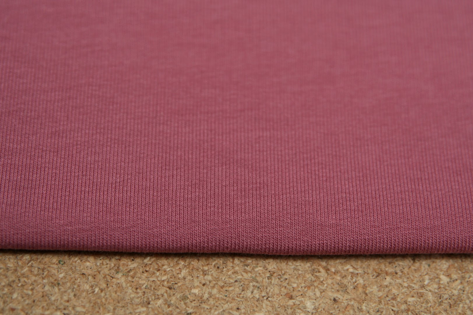 Teplákovina jednobarevná starorůžová brusinka 230g