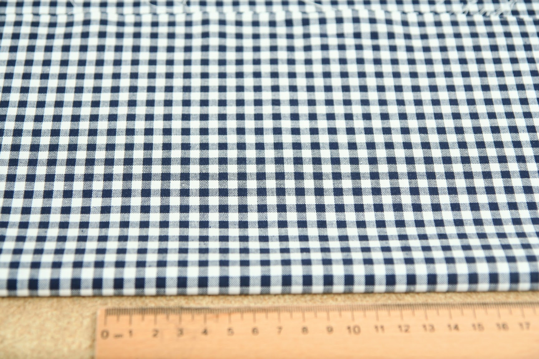 Kostkované plátno tmavě modrá