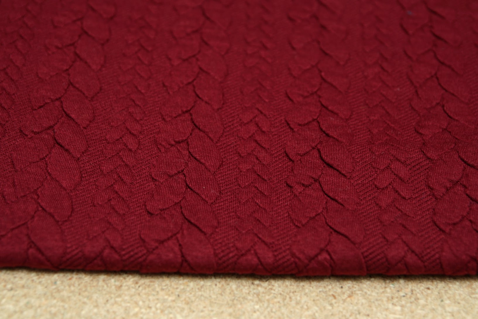 Pletenina copánky bordo