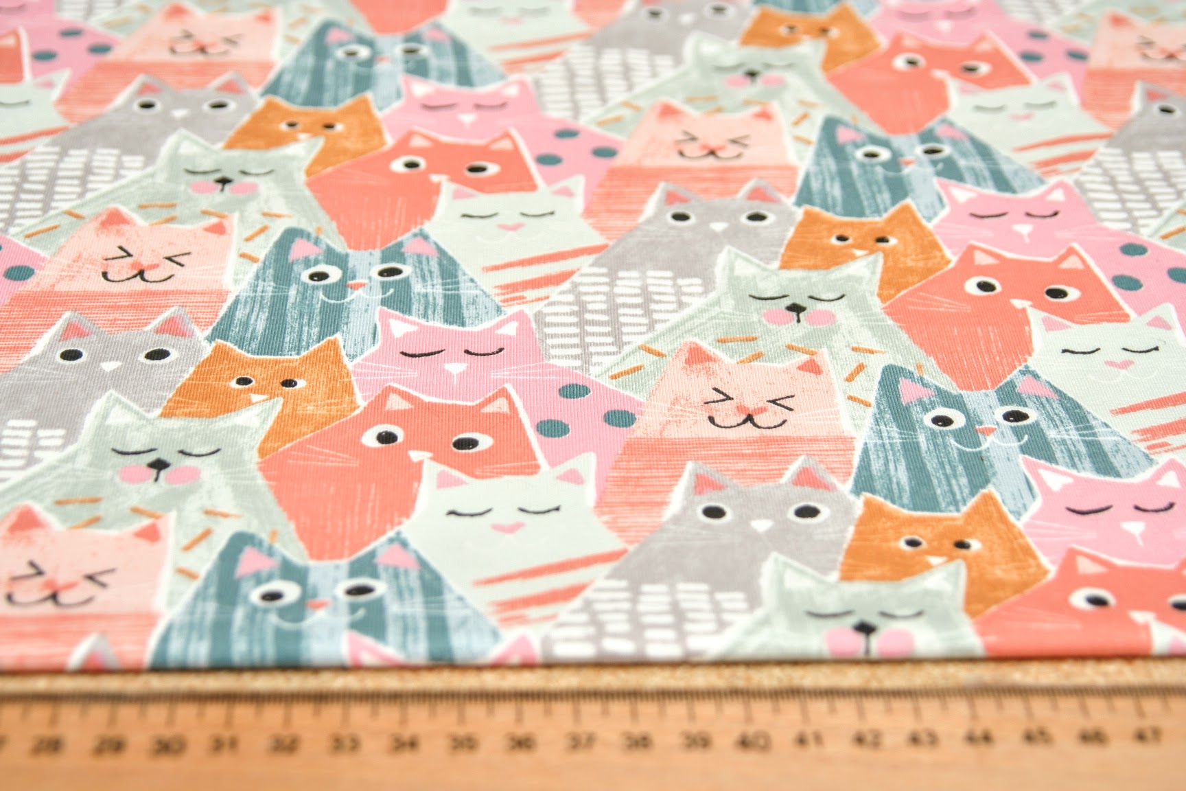 Úplet potisk veselé kočky