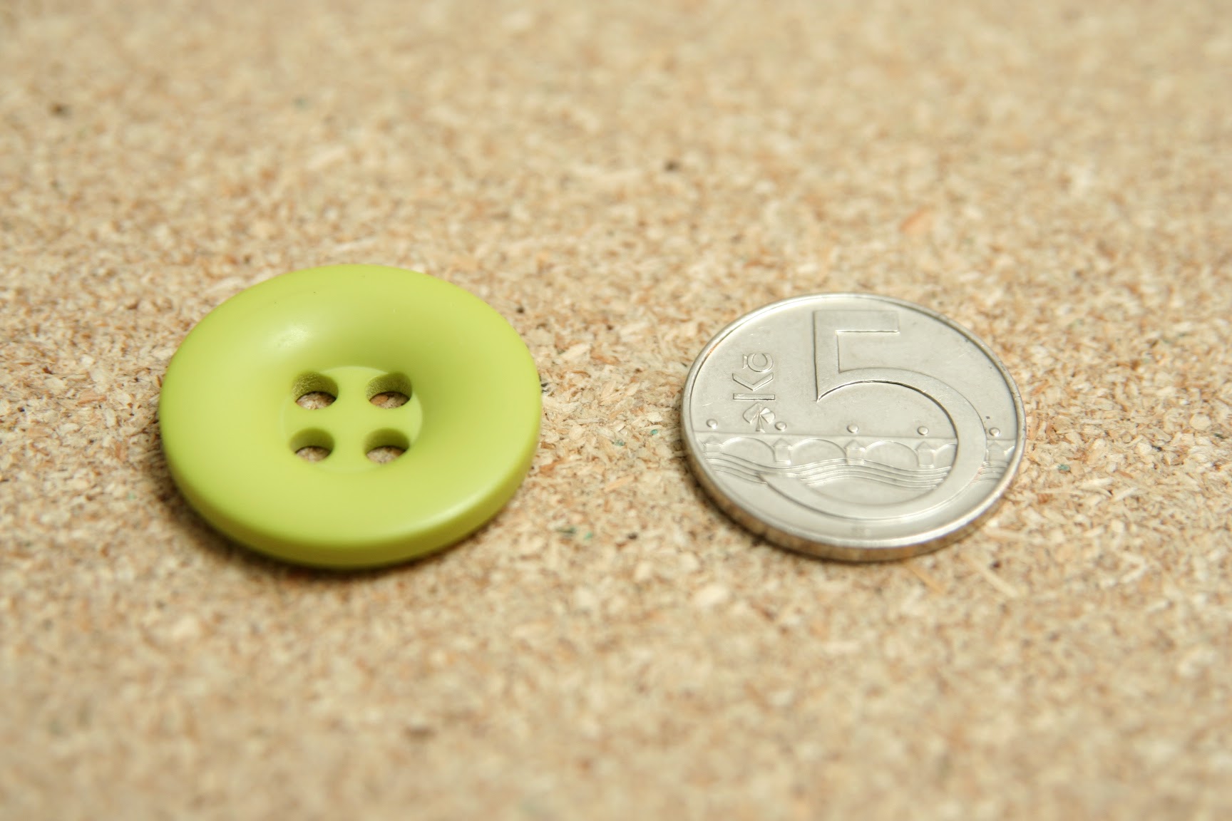 Knoflík zelený neon 30mm