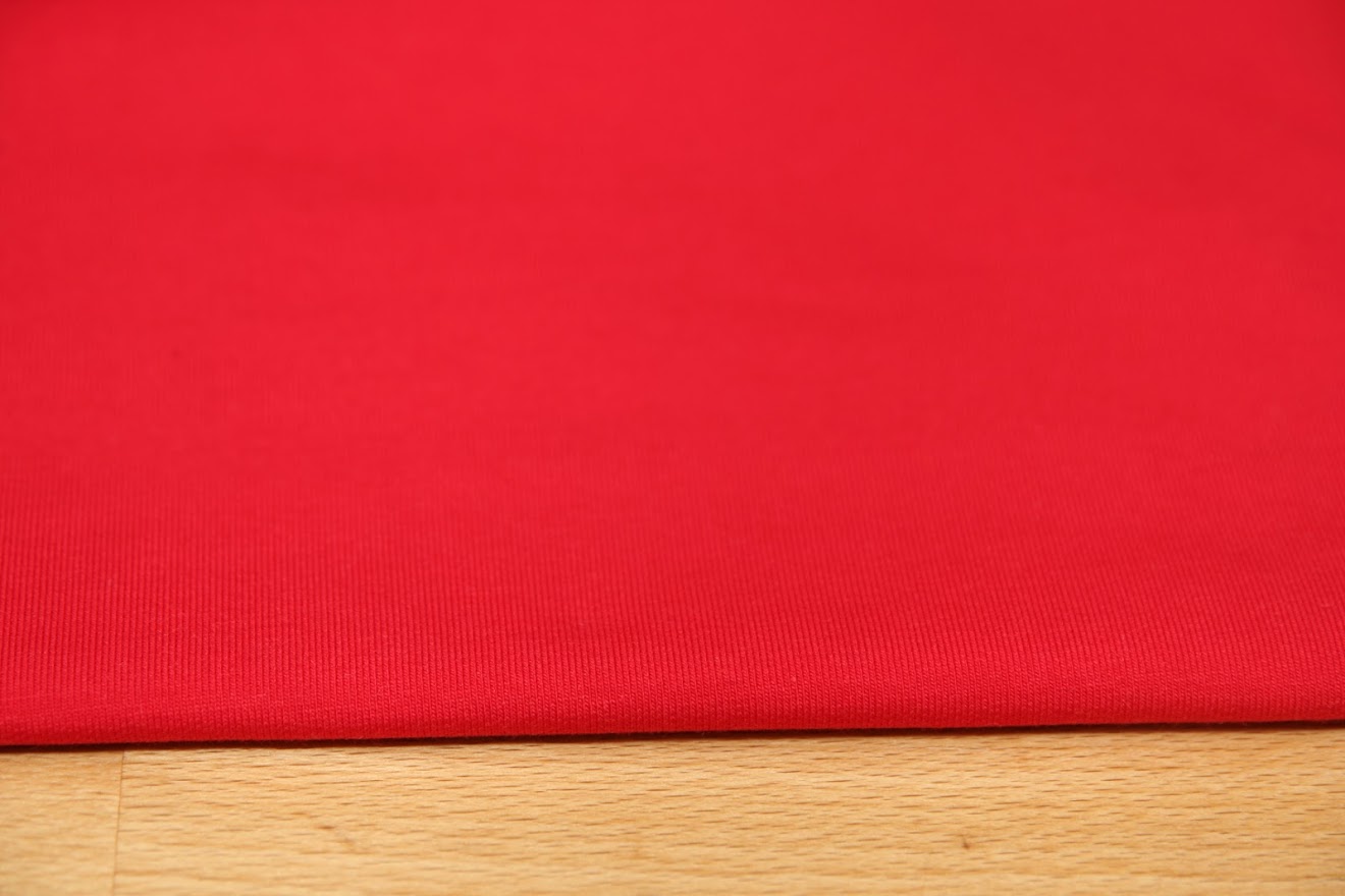 Teplákovina jednobarevná červená 290g