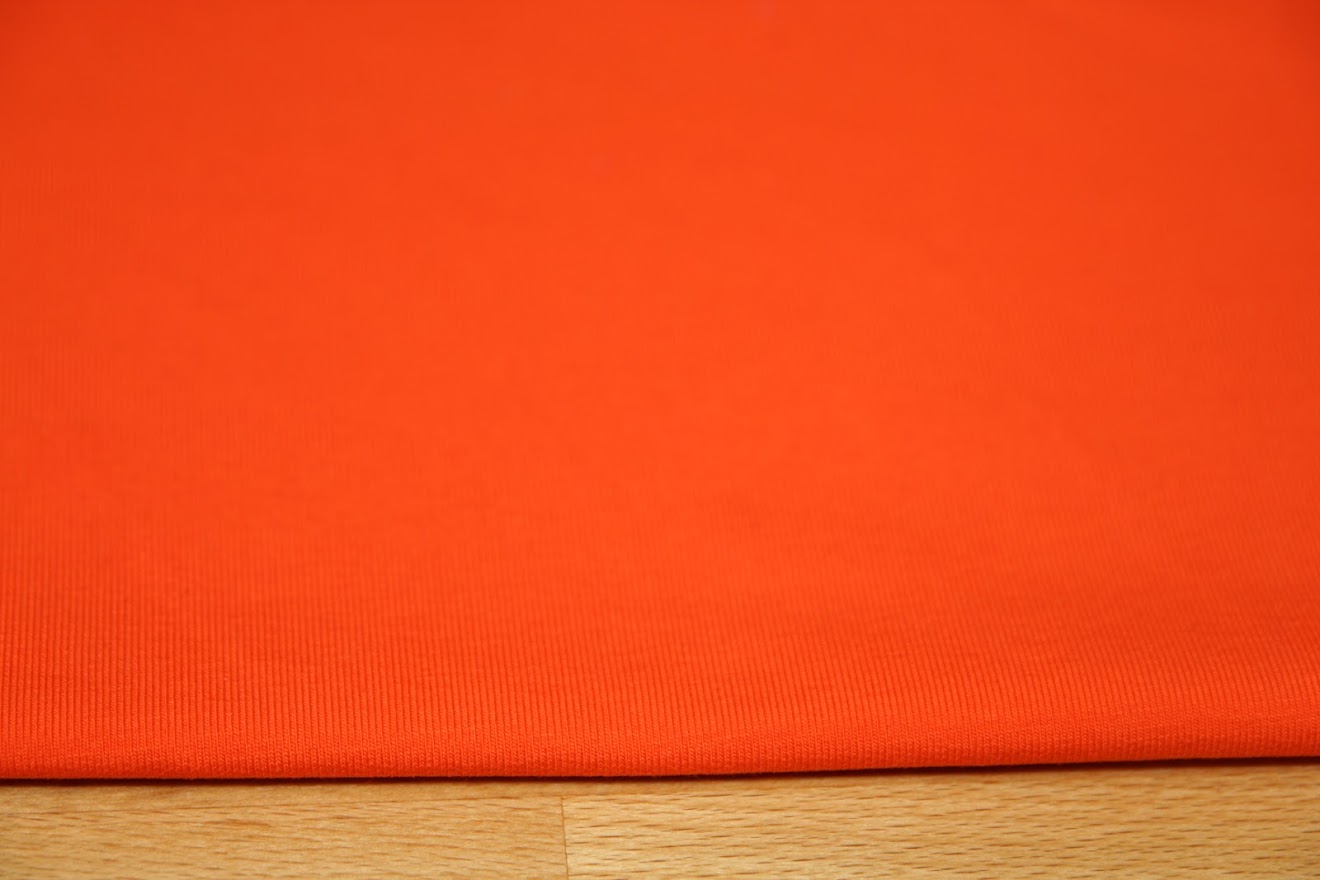Teplákovina jednobarevná oranžová 290g