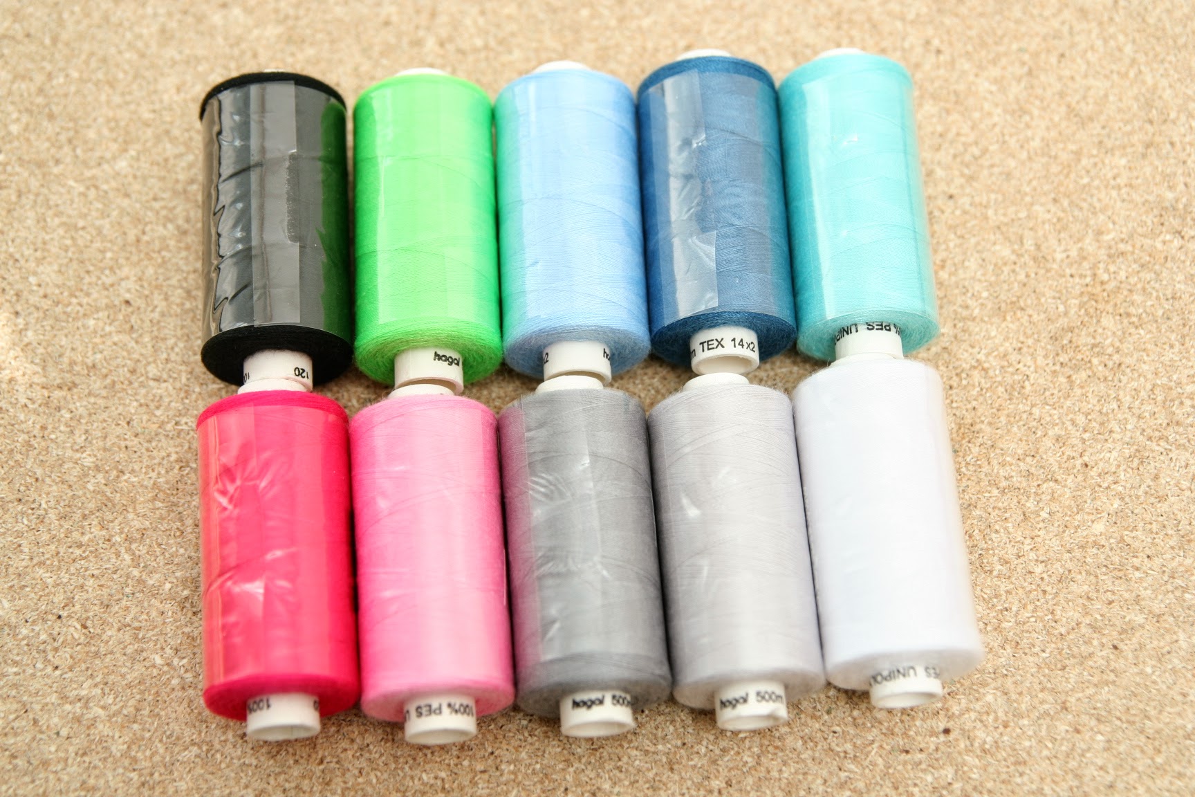 Nitě Hagal - růžová dětská 500m (14x2)