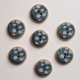 Knoflík  dešťové kapičky 25mm