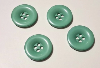 Knoflík plastový zelený 34mm