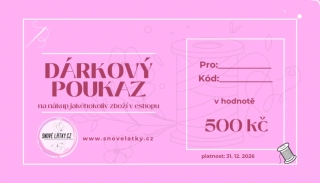 Dárkový poukaz 500kč