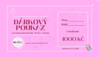 Dárkový poukaz 1000kč