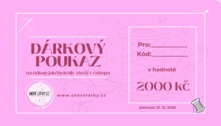 Dárkový poukaz 2000kč