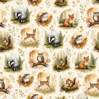 🦊 Teplákovina – Lesní zvířátka 🦌🦉