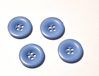 Knoflík plastový modrý 34mm