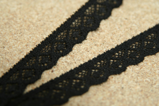 Krajka elastická 12mm černá