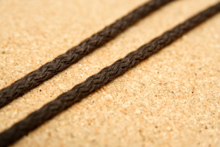 Bavlněná šňůra kulatá hnědá 4 mm